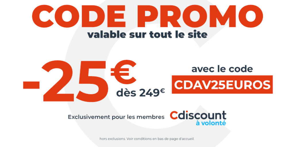 Code promo CDAV - 25€