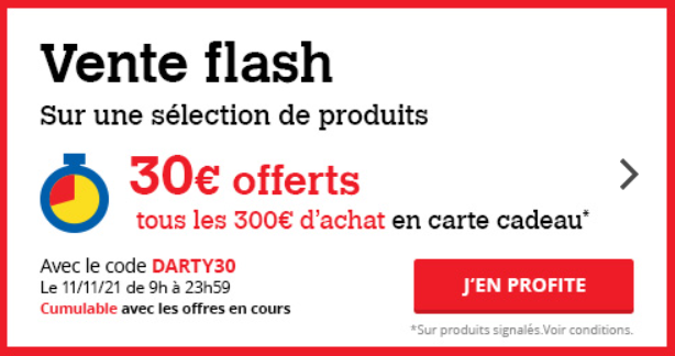 code promo darty réduction 30€