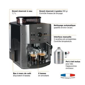 Deal Cdiscount : KRUPS YY4451FD Machine à café automatique avec broyeur à grains