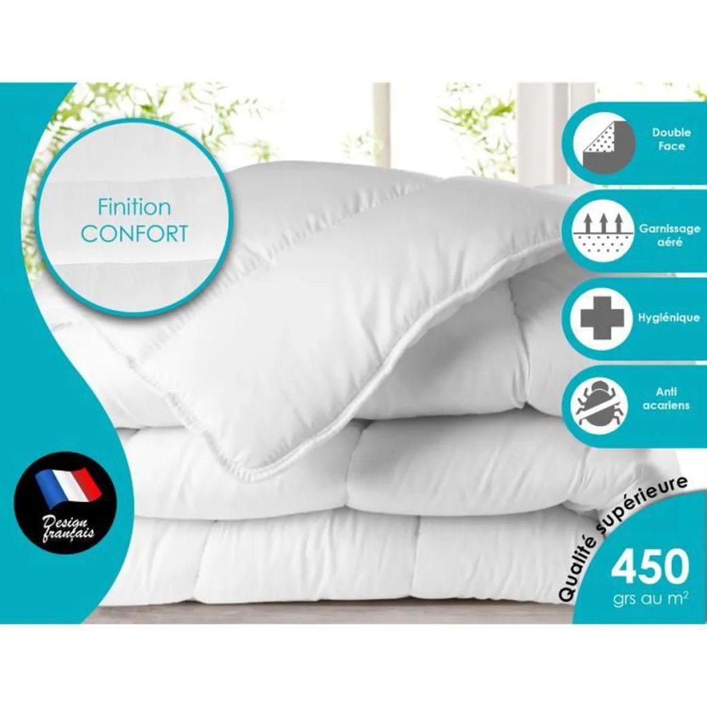 Deal Cdiscount : Couette 2 places - Polyester - Fabrication Française
