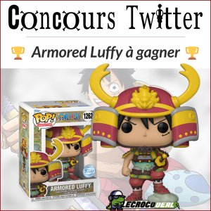 Concours Twitter Le Crocodeal - lot Funko POP! One Piece de Armored Luffy