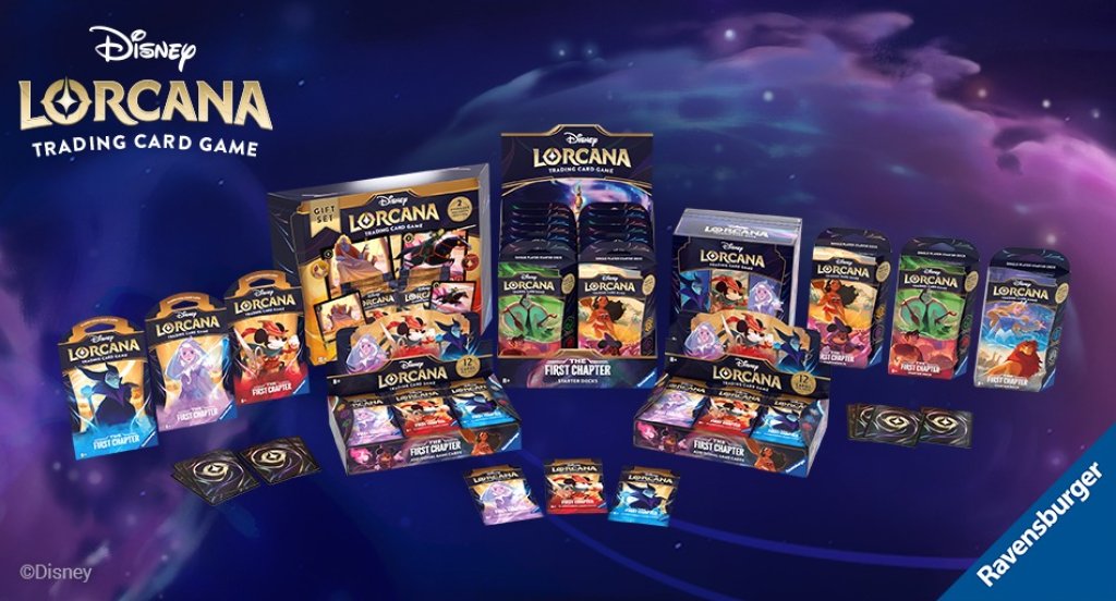 Présentation et liste des coffrets des cartes Disney Lorcana.