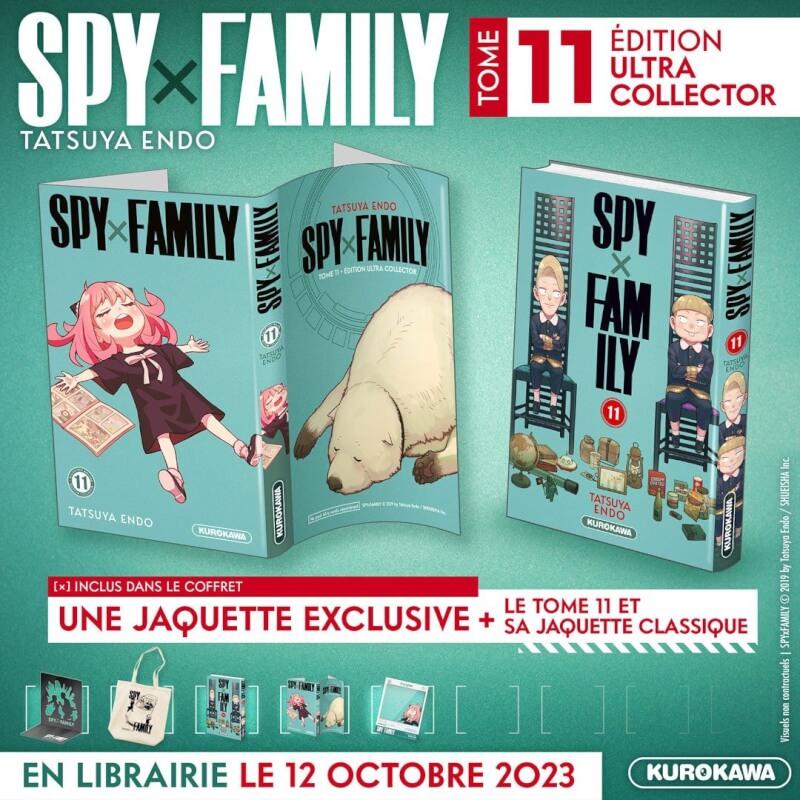 Visuel de la jaquette exclusive du Tome 11 Ultra Collector de Spy x Family