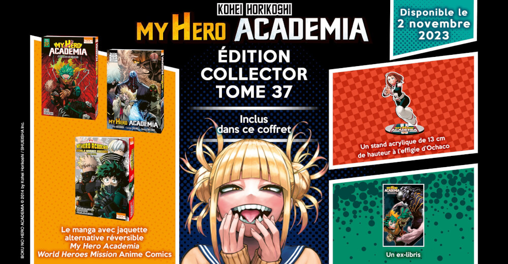 Visuel et contenu du Tome Collector 37 du manga My Hero Academia