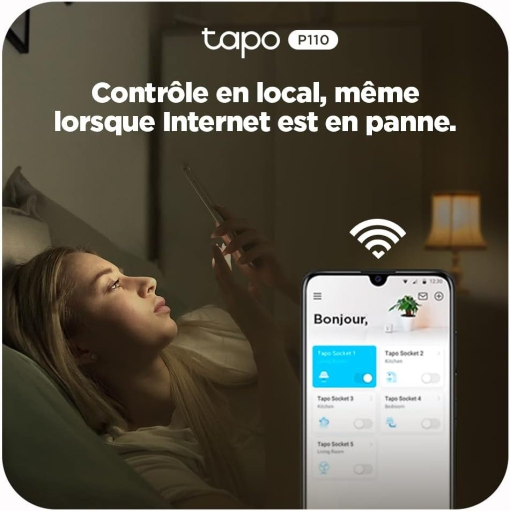 TP-Link Prise connectée Wi-FI Tapo P110 avec Suivi consommation :  : High-tech