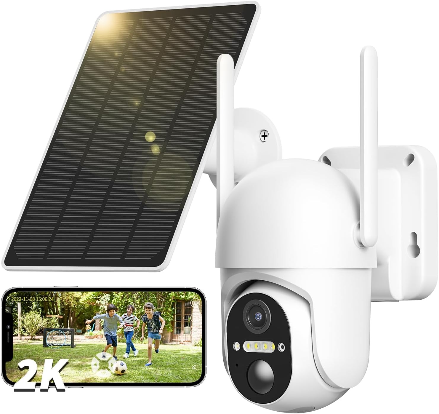 Caméra de surveillance sans fil orientable solaire 4G | Leroy Merlin