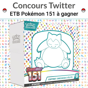 Concours Twitter Le Crocodeal - tentez de gagner le coffret dresseur d'élite Pokémon 151 ?