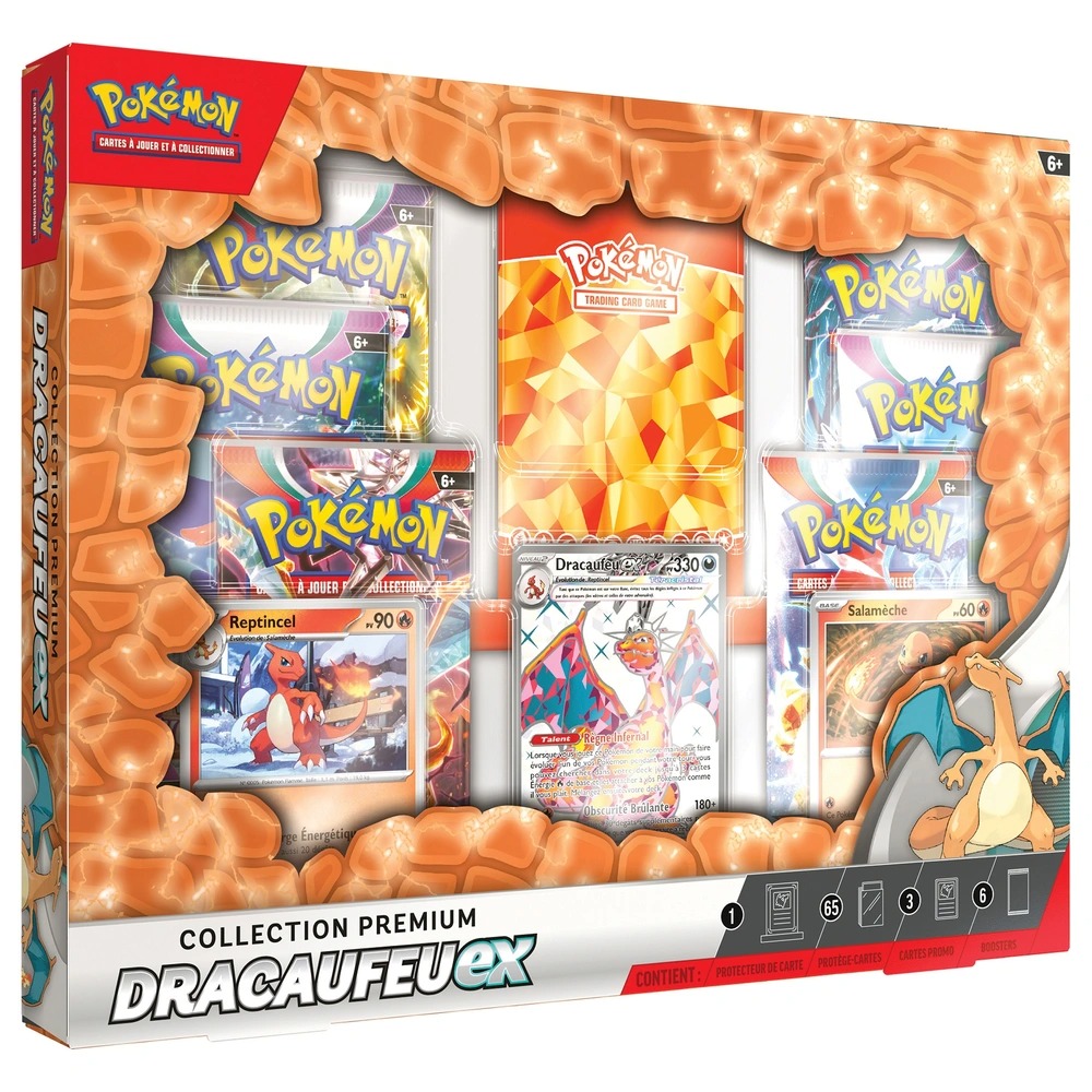 Où acheter le coffret Pokémon Premium Dracaufeu ex de Novembre 2023 ?