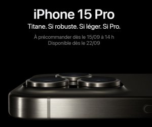 Où précommander les nouveaux iPhone 15 Pro, iPhone 15 Pro Max de Apple ?