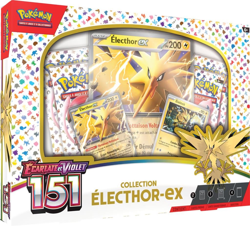 Reprint Pokémon 151 : où acheter le coffret Pokémon 151 Electhor-ex ?