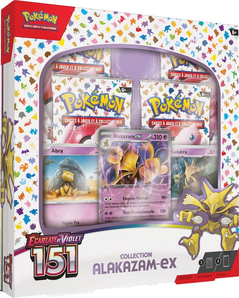 Où trouver en stock le coffret Pokémon EV3.5 : Coffret Alakazam-ex 4b Pokémon 151