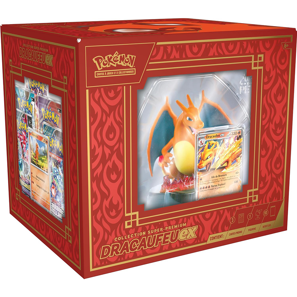 Où acheter le coffret JCC Pokémon : Collection Super-Premium Dracaufeu-ex ?