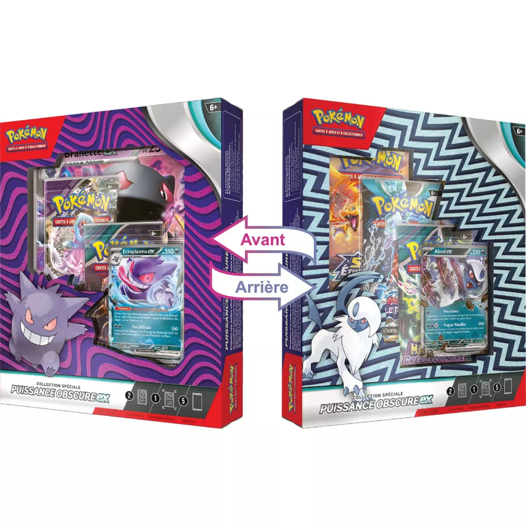 Auchan Pokémon JCC - Coffret Puissance Obscure ex (5 boosters)