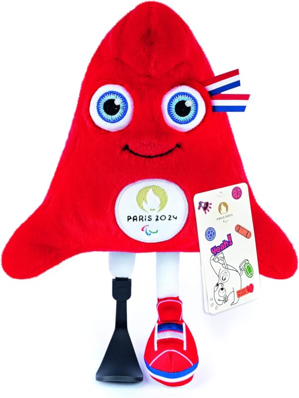 Amazon -50% Doudou et Compagnie - Peluche Phryge Paralympique 28 cm - Mascotte Officielle JO PARIS 2024