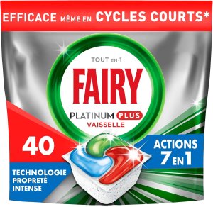 promo lot de 40 tablettes lave-vaisselle Fairy Platinum Plus