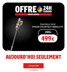 promo black friday Dyson V15 sur Darty