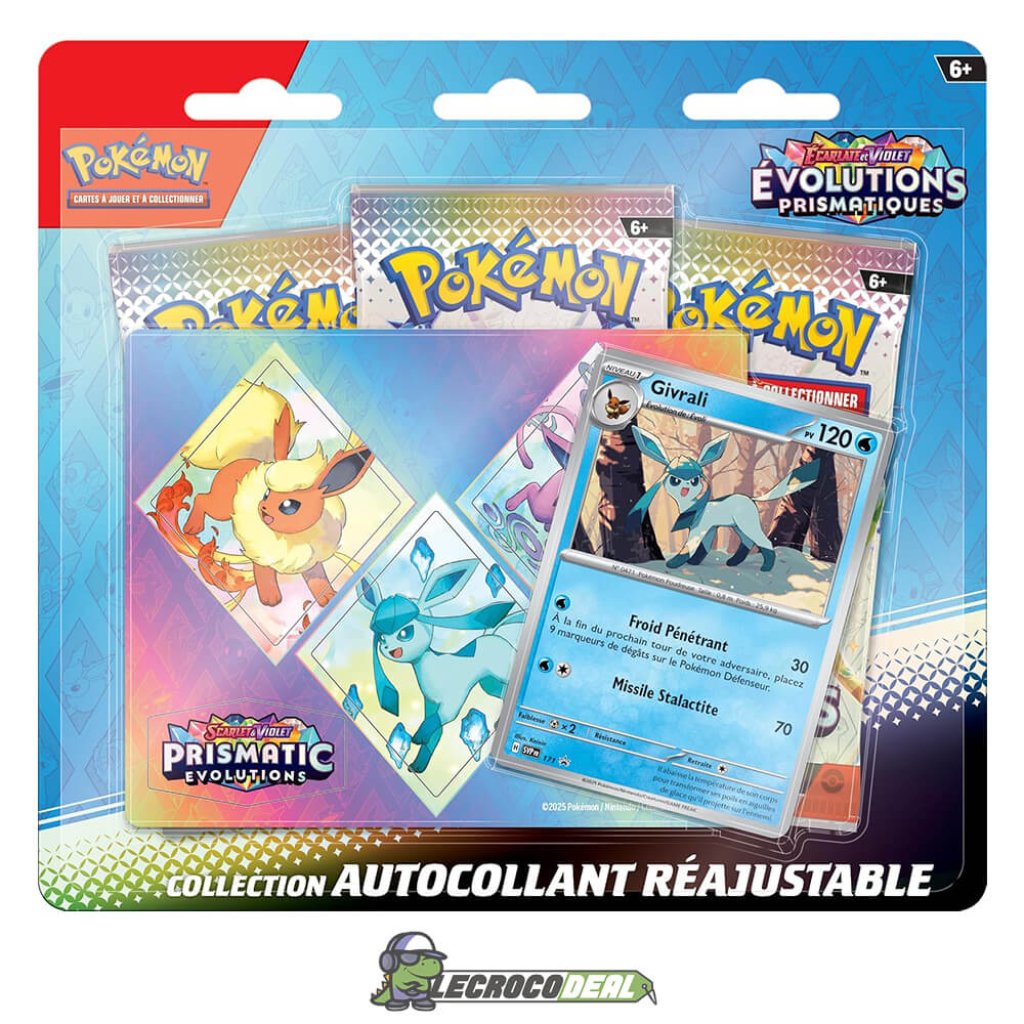 Coffret tripack Pokémon EV8.5 Evolutions Prismatiques de Givrali