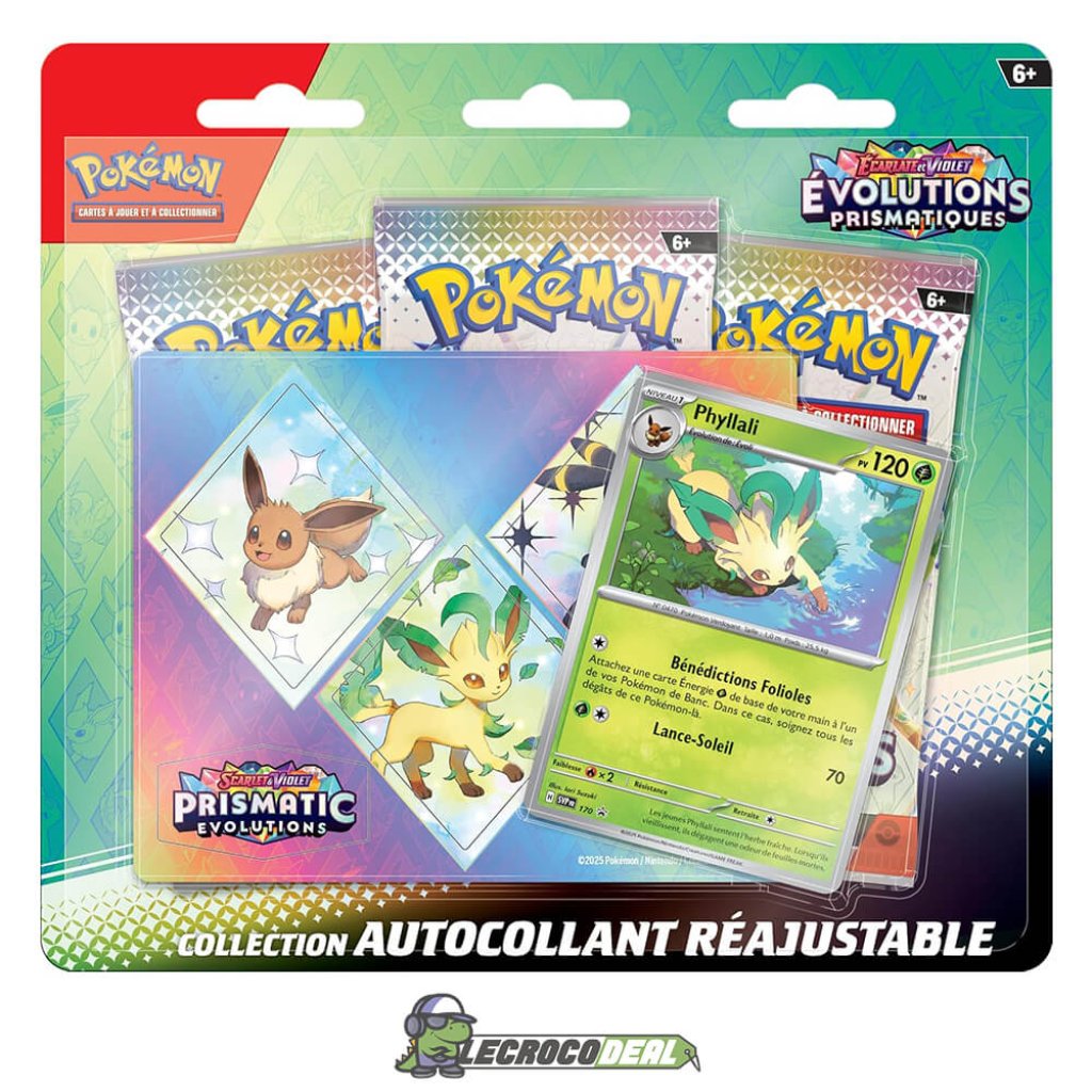 Coffret tripack Pokémon EV8.5 Evolutions Prismatiques de Phyllali