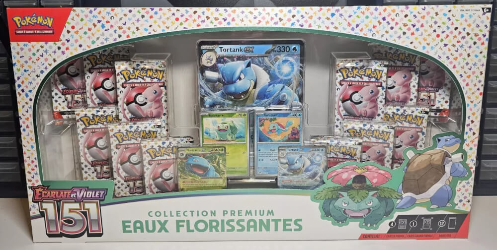 coffret pokémon EV3.5 151 eaux florissantes collection premium