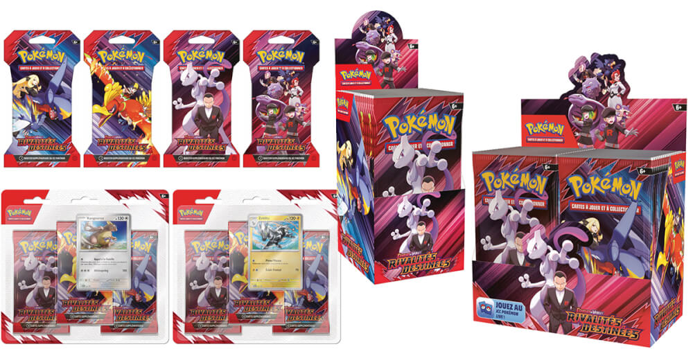 liste des coffrets Pokémon EV10 Rivalitées Destinées en version française 