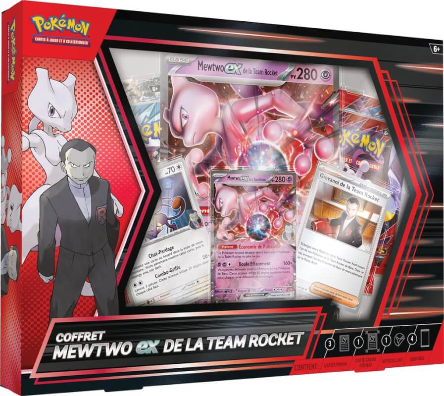 Coffret Pokémon Mewtwo Ex De La Team Rocket : où l'acheter ?