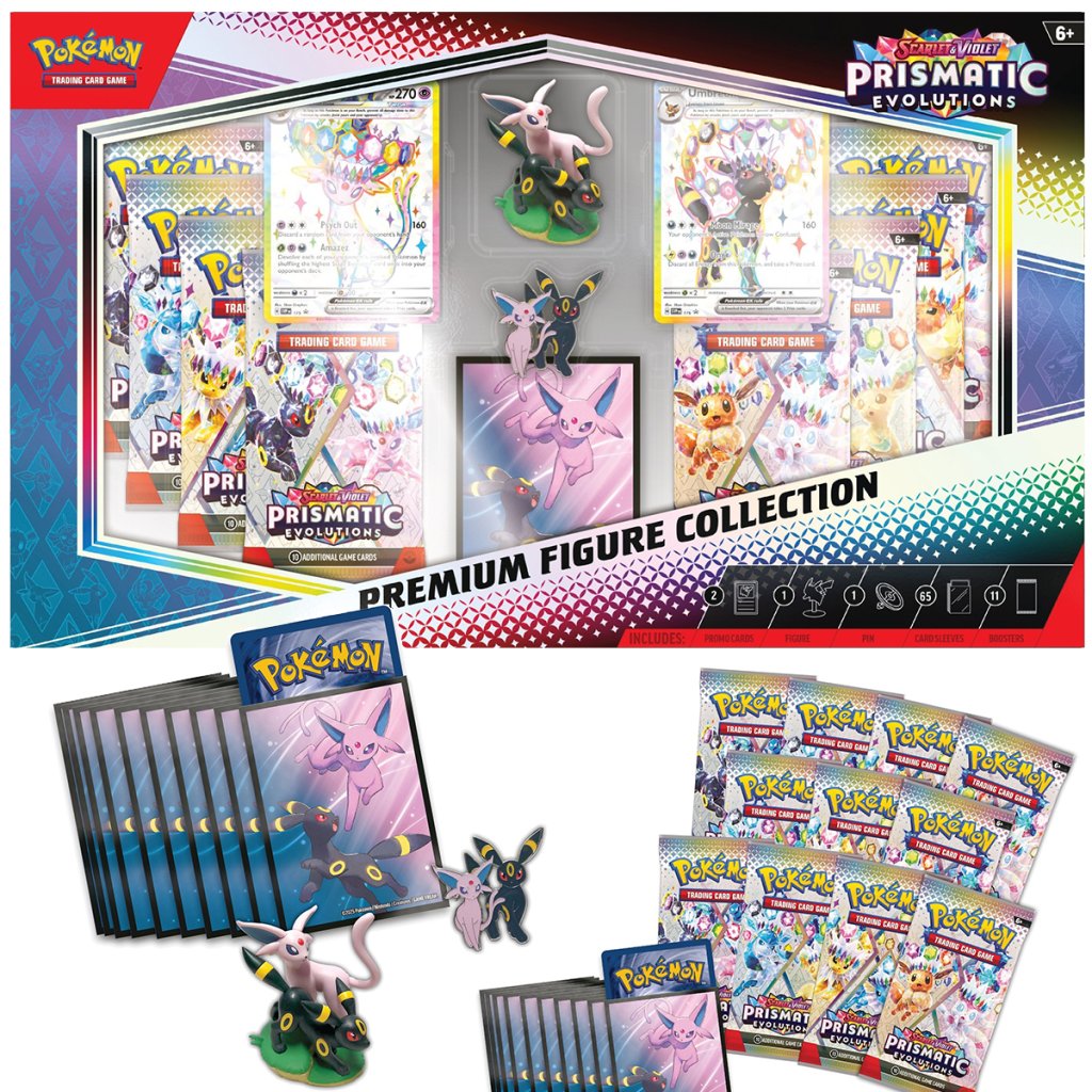 Présentation et contenu du coffret Pokémon Collection Figurine Evolutions Prismatiques de septembre 2025