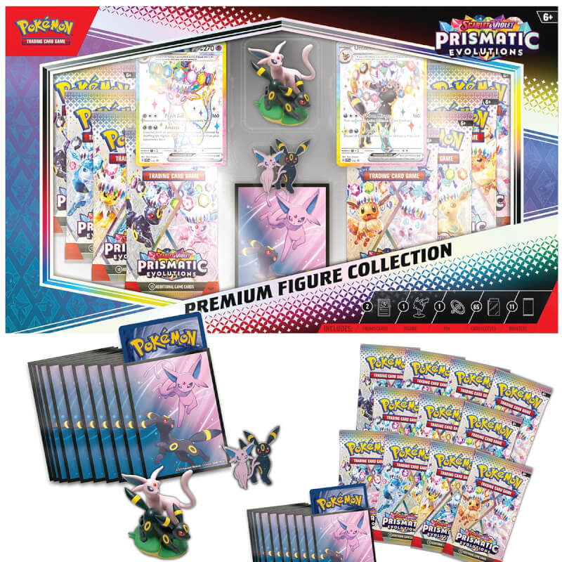 Présentation et contenu du coffret Pokémon Collection Figurine Evolutions Prismatiques de septembre 2025