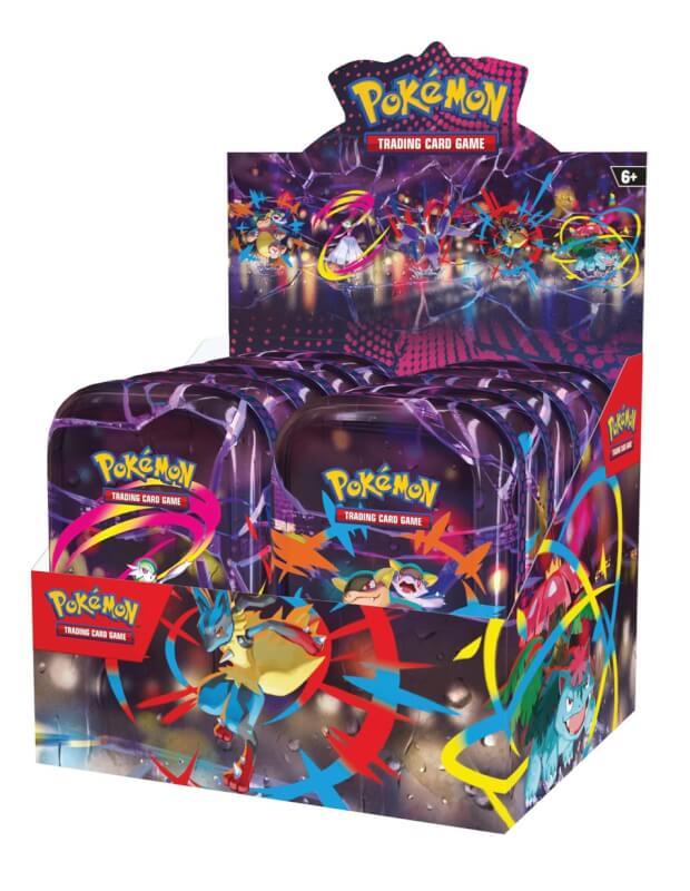 display de Mini Tin Pokémon Méga-Evolution