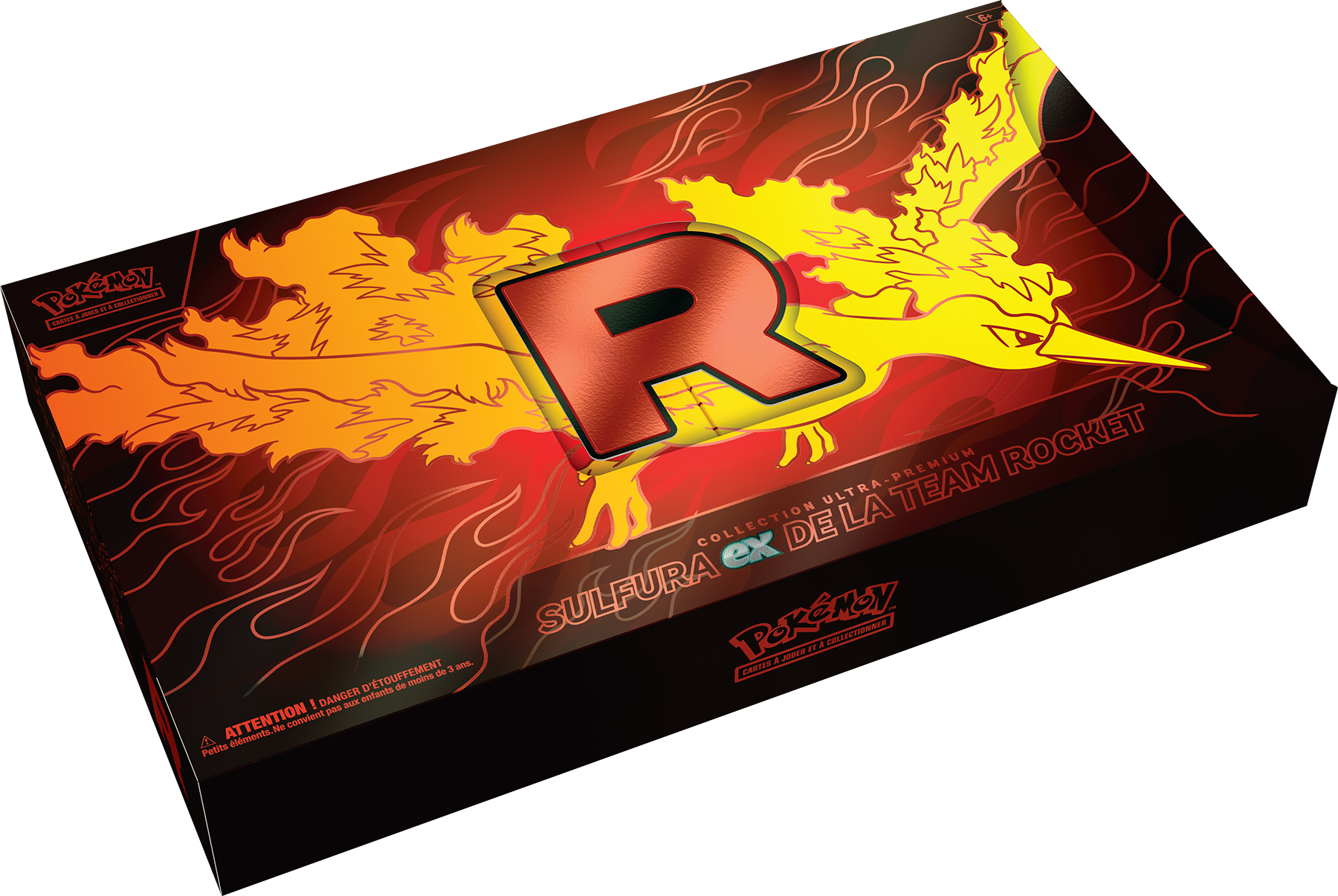 Visuel du coffret Pokémon Ultra Premium 2025 - Sulfura de la Team Rocket