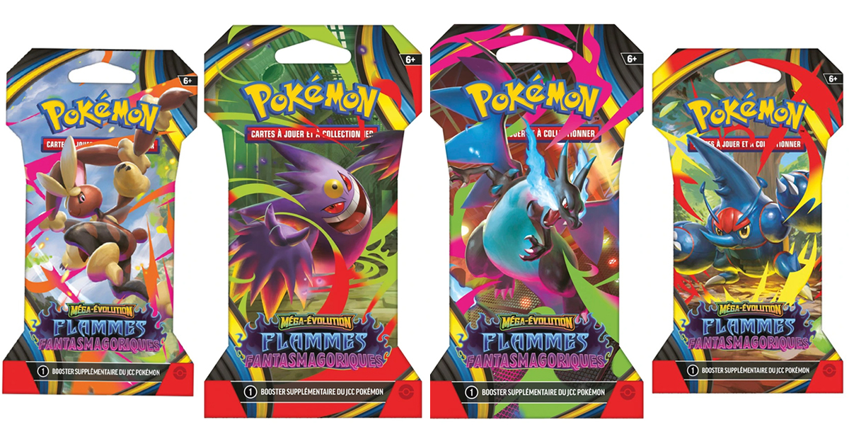 Boosters sous blister Pokémon ME02 Flammes Fantasmagoriques