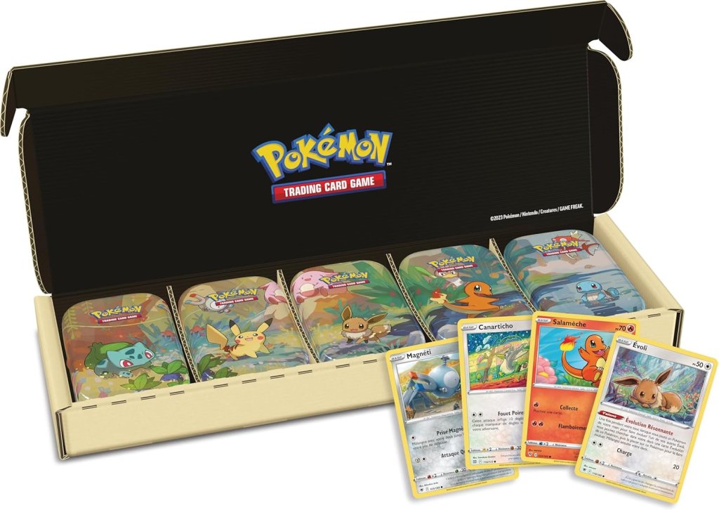Coffret Pokémon exclusivité Amazon Mini Tins Amitiés Kanto