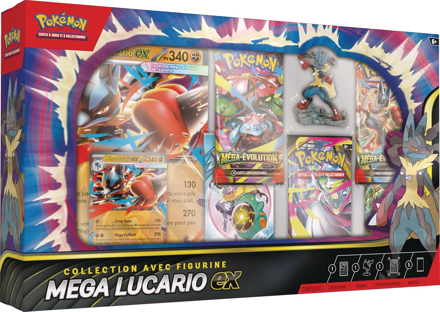 coffret Collection avec figurine Méga-Lucario-ex
