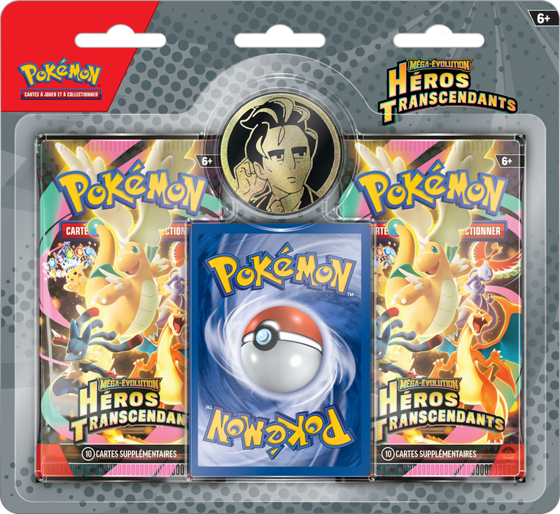 Pack 2 boosters Pokémon ME2.5 Héros Transcendants dresseur Erika Okuba