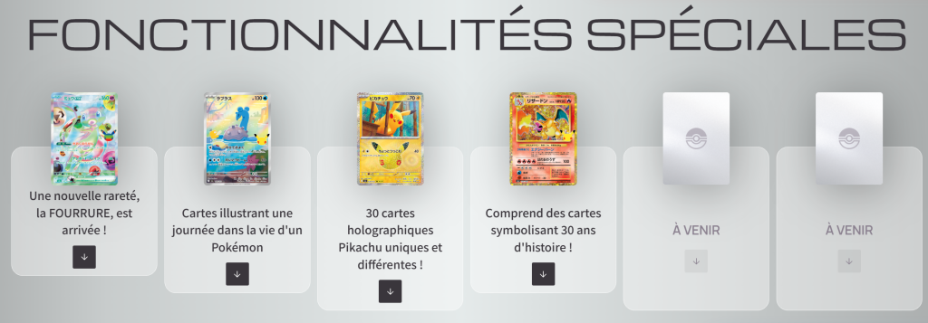 Le site Pokémon Japonais liste 6 types de cartes pour la série Pokémon 30 ans