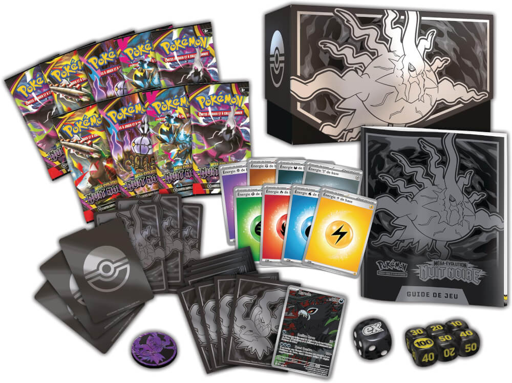 Contenu du coffret ETB Dresseur d'Élite Pokémon ME05 de Méga-Darkrai