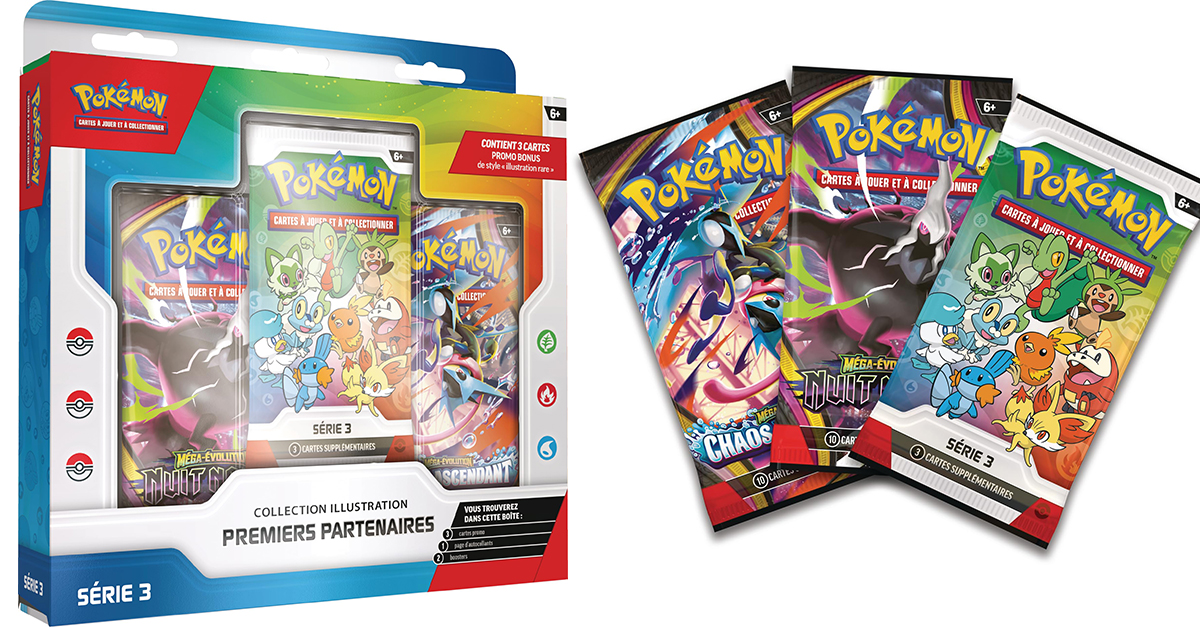 Visuel et contenu du coffret Illustration Pokémon Série 3