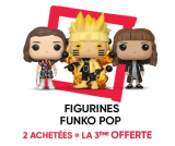 Figurines Funko Pop : 2 achetées = la 3ème offerte
