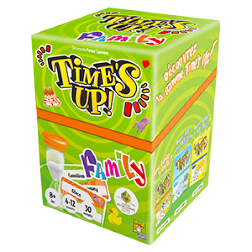 Asmodee – Time&rsquo;s UP! Family- Version Verte (dès 8 ans, 4 à 12 joueurs)