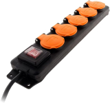 Multiprise étanche IP44 – 5 Prises 16A 2P+T avec clapets et Interrupteur à 6,29€