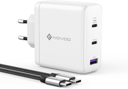 NOVOO Chargeur rapide compacte USB-C GaN III 120W – 3 Ports