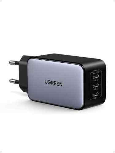 UGREEN Nexode 65W – Chargeur Triple USB C ultra rapide portable ( GaNInfinity)