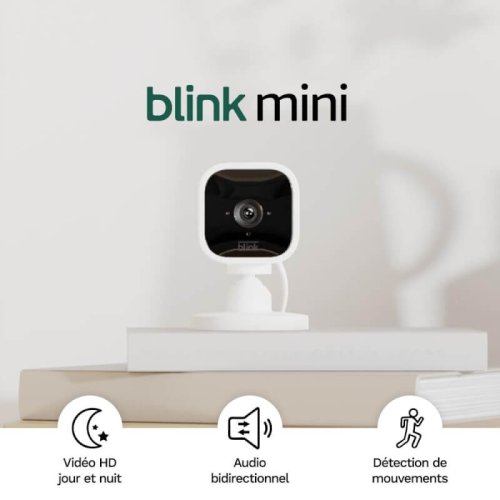 Blink Mini – Caméra d’intérieur connectée compacte HD 1080p
