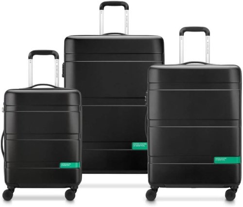 DELSEY PARIS x United Colors of Benetton – Set de 3 valises rigides 55cm/ 66cm/ 76cm