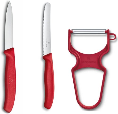 Victorinox Swiss Classic – Set 2 Couteaux d&rsquo;office + Éplucheur