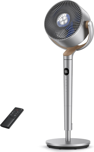 DREO 23dB – Ventilateur sur pied silencieux, portée de 24M, 1200m³/h, turbo circulateur