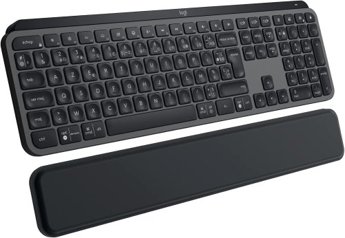 Logitech MX Keys S PLUS – Clavier sans fil et repose poignet, Rétroéclairé