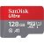 SanDisk Carte Mémoire microSDXC Ultra 128 Go + Adaptateur SD à 15,99€