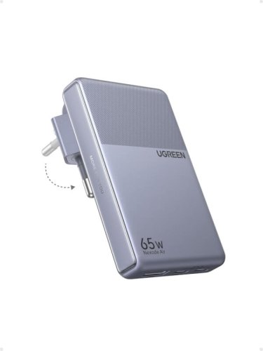UGREEN Nexode Air Slim – Chargeur rapide 65W USB C Rapide – 3 Ports, GaNInfinity