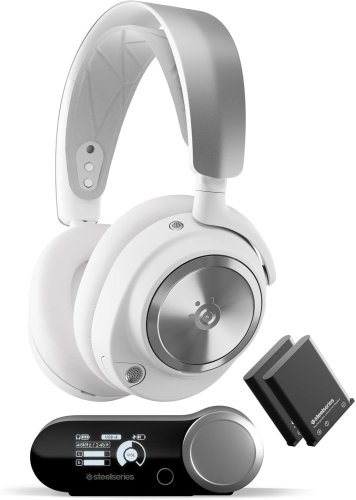 Casque gaming sans fil SteelSeries Arctis Nova Pro Wireless – Blanc