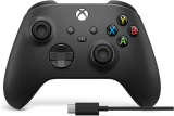 (Prime) Manette sans fil Xbox, Xbox Series X/S (Carbon Black) + câble USB-C à 49,99€